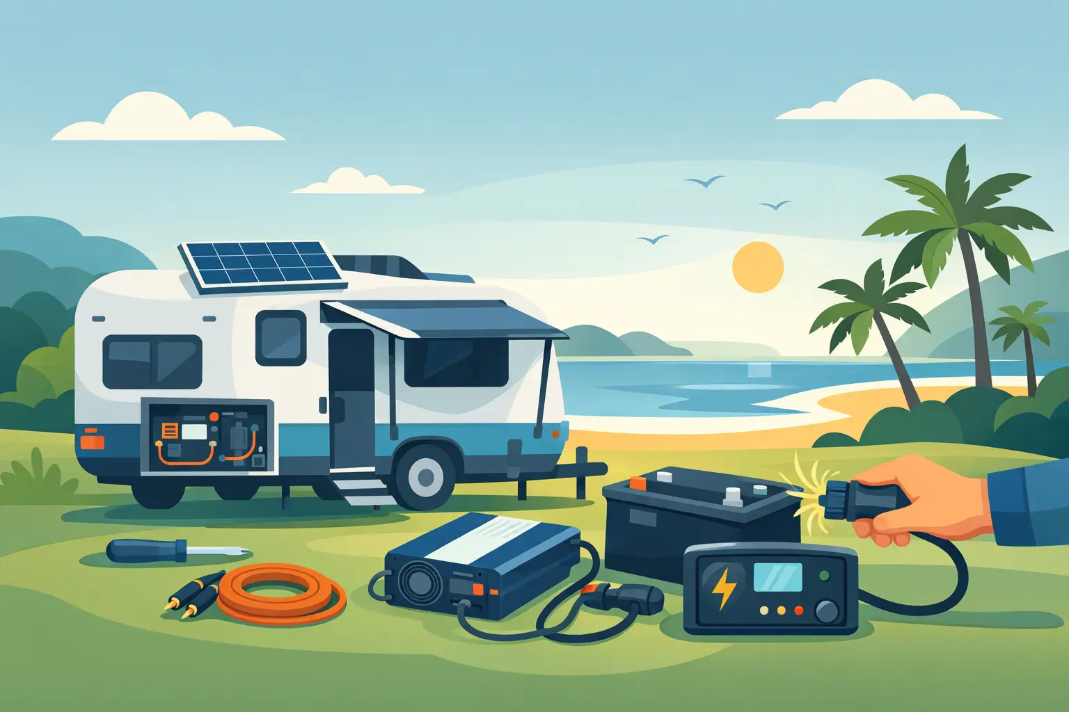 Caravan Electrical Upgrades Sunshine Coast