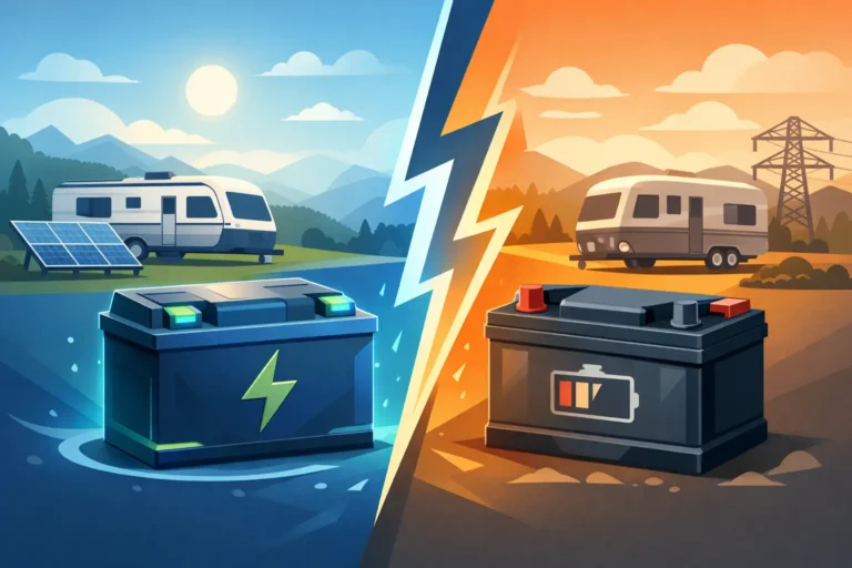 Lithium vs AGM Caravan Batteries