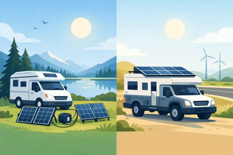 Portable Solar vs Fixed Solar for Touring
