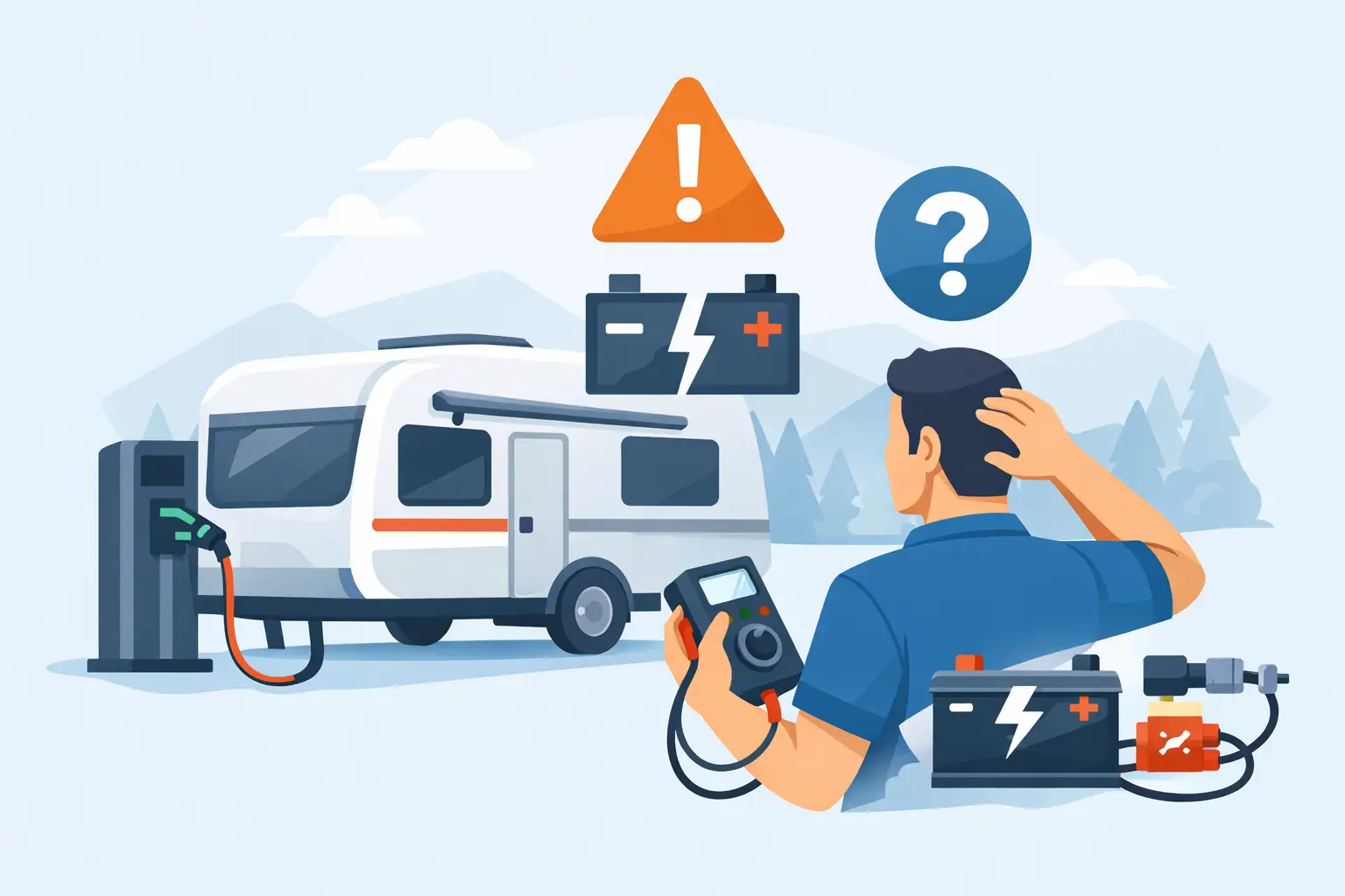 Caravan DC Charger Not Charging? Find the Fault